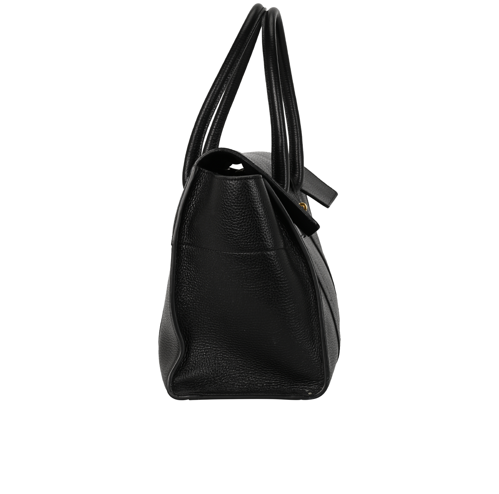 Bayswater, &pound;395, Handbags, Black, Leather, Side view